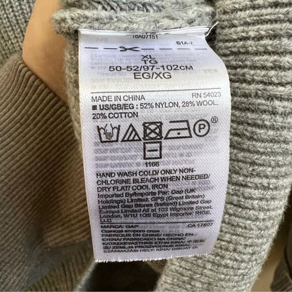 GAP striped wool blend sweater Y2K preppy Size XL - Picture 6 of 6